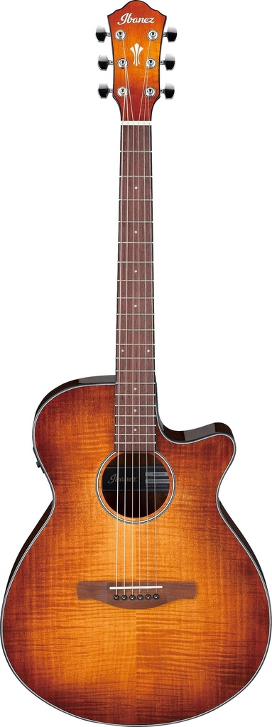 GUITARRA ELECTROACÚSTICA SOMBREADO ÁMBAR DE LA SERIE AEG IBANEZ  AEG70-VVH