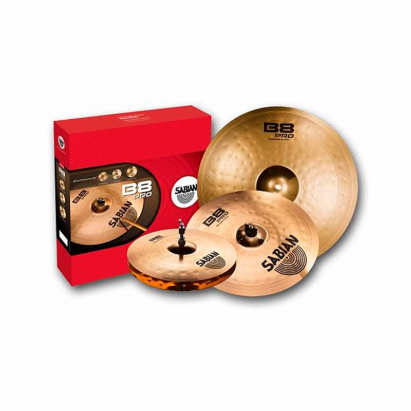 35003B PLATILLOS SABIAN B8 PRO PAQ 14" MEDIUM HATS 16" THIN CRASH & 20" MEDIUM RIDE 