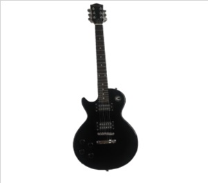PAQUETE DE GUITARRA ELÉCTRICA LES PAUL ZURDA BELLATOR NEG10WLPL-BK