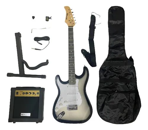 PAQUETE DE GUITARRA ELÉCTRICA STRAT ZURDA Bellator
