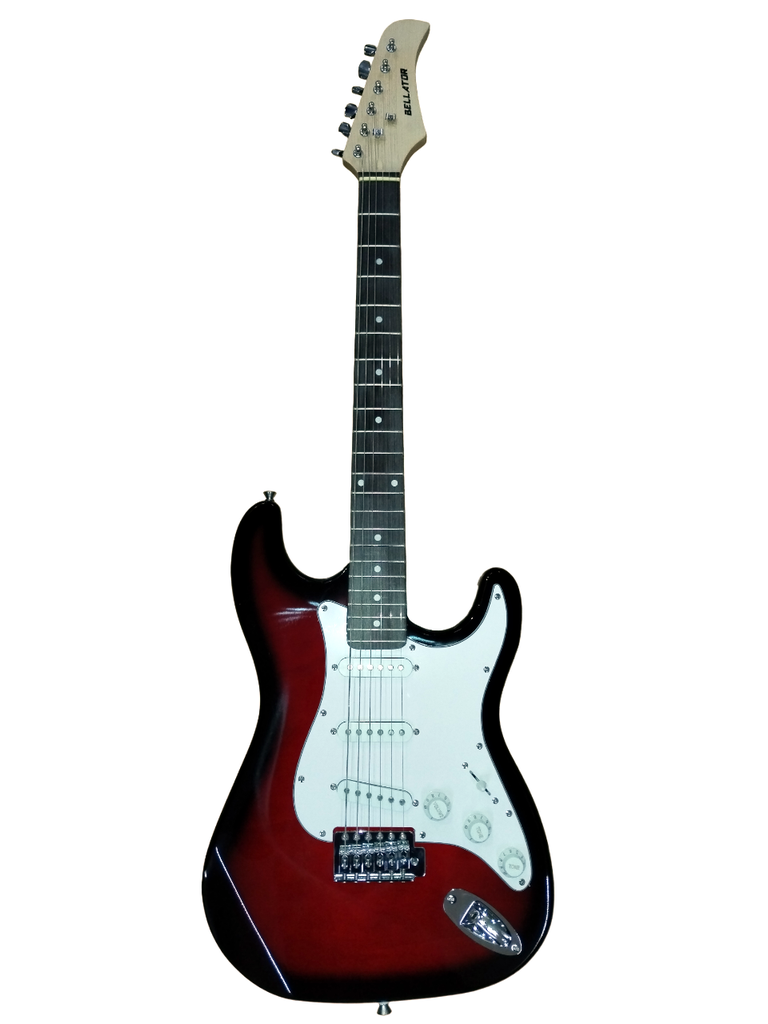 PAQUETE DE GUITARRA ELÉCTRICA  STRAT BELLATOR NEG10WST-SBR