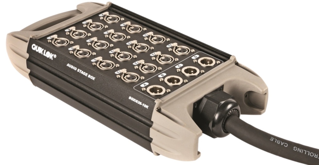 SNAKE PROFESIONAL 10 METROS 16X4 QUIKLOK BOX/636-10K