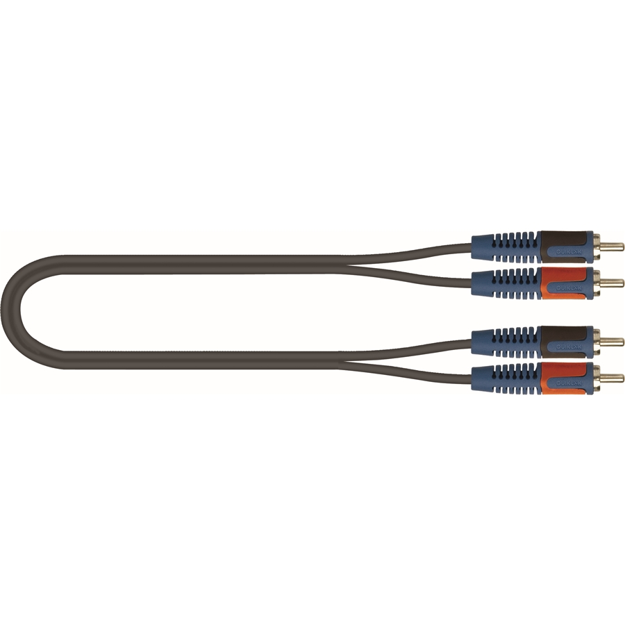 RKSA/110-3 Cable Adaptador 2 Rca Macho A 2 Rca Macho Quiklok