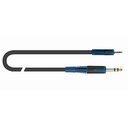 RKSA/139-2 Cable Adaptador Mini Plug 3.5 Stereo A Plug 6.3 Stereo Quiklok