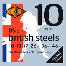 BS10 ENCORDADURA PARA GUITARRA ELÉCTRICA Rotosound BRITISH STEELS 