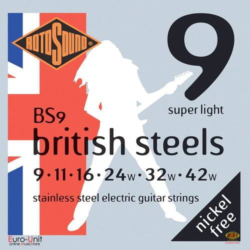 ENCORDADURA PARA GUITARRA ELÉCTRICA Rotosound BRITISH STEELS BS10