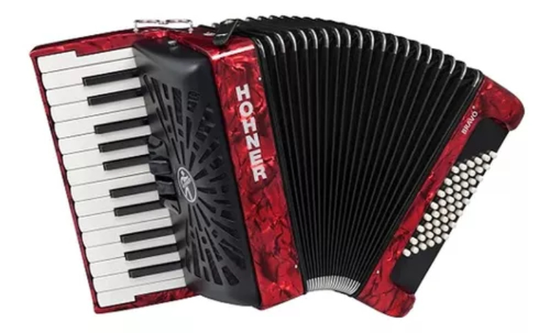 ACORDEON HOHNER "BRAVO II" 48 BAJOS C/FUNDA A16532