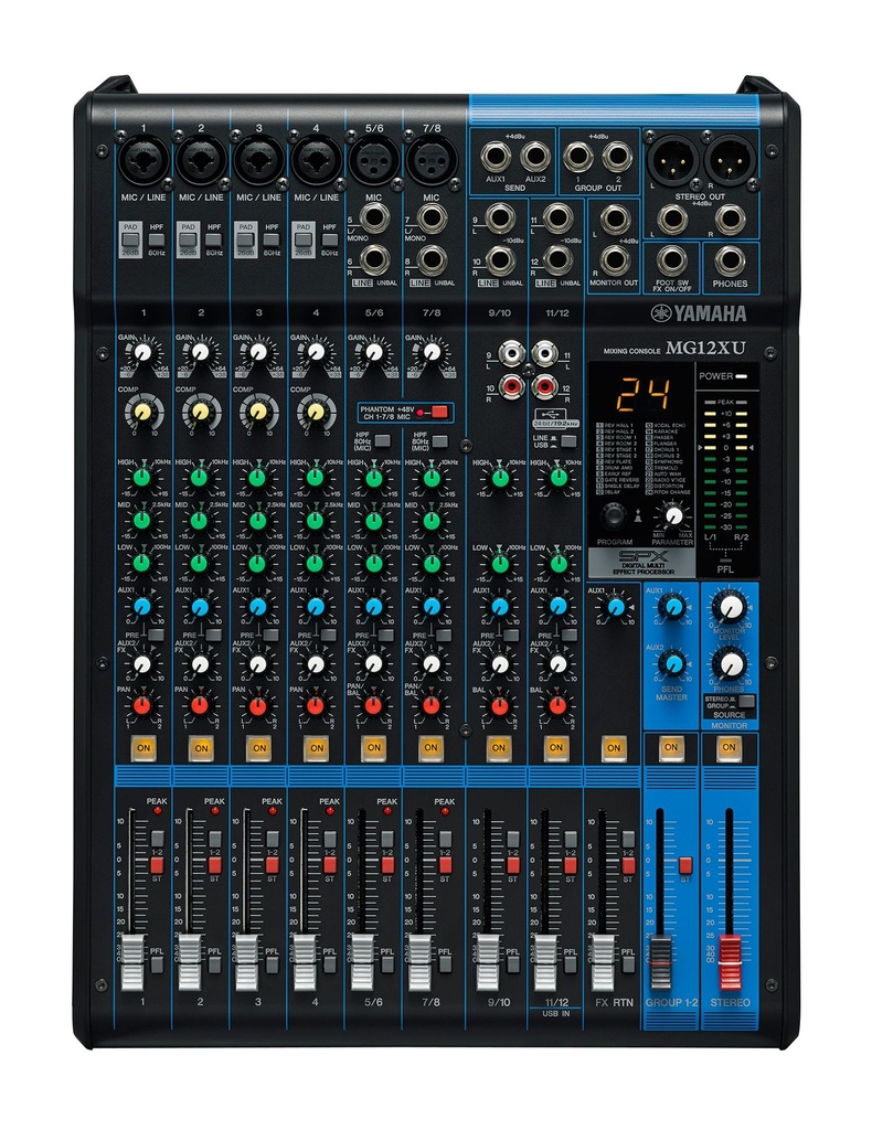 MEZCLADORA ANALOGA DE 12 CANALES CON EFECTOS MGXU YAMAHA MG-12XU