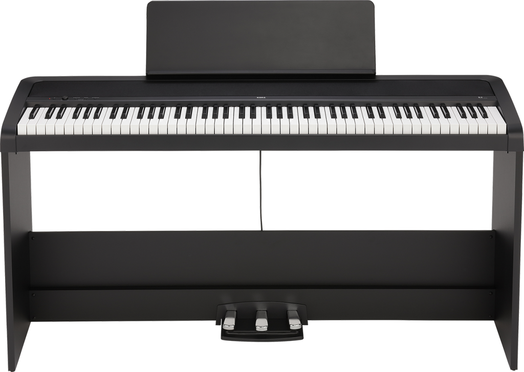  Korg B2SPBK – Piano Digital 88 Teclas con Stand y 3 Pedales (Negro)