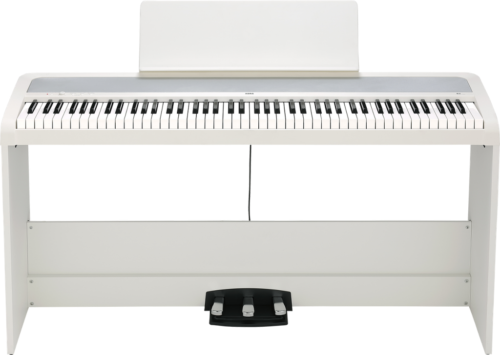 Korg B2SPWH – Piano Digital Blanco 88 Teclas con Soporte y Pedales 