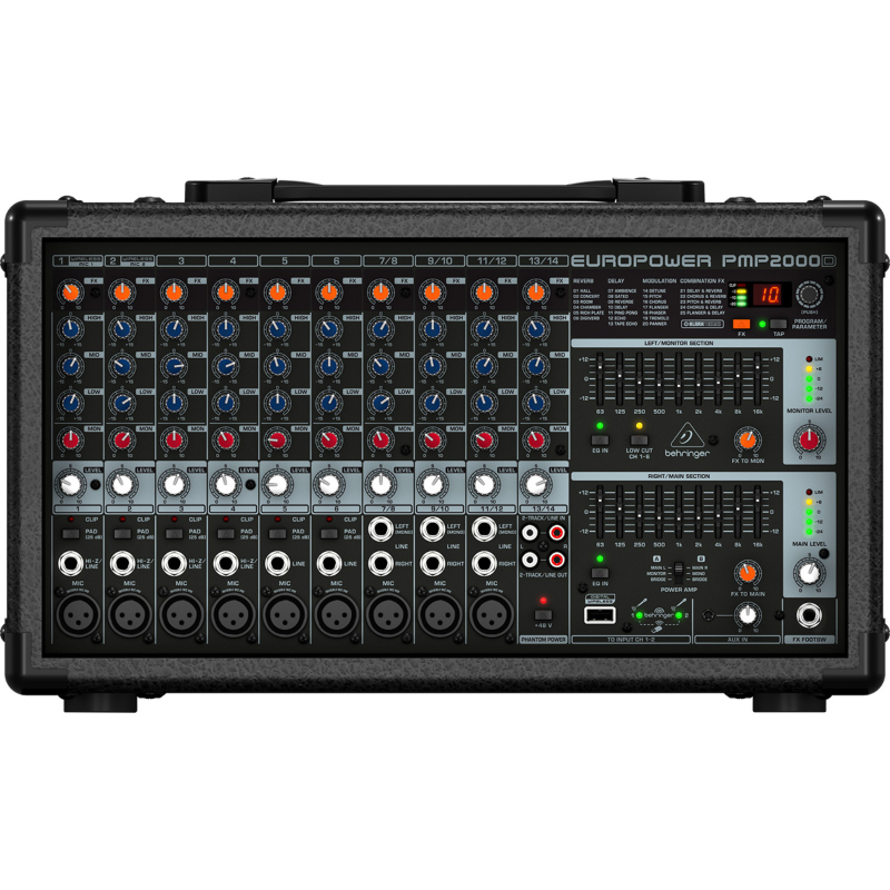 CONSOLA BEHRINGER 20CH 1600W PMP6000