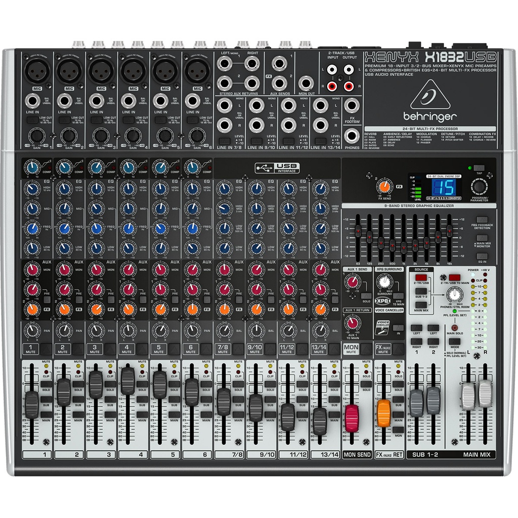 MEZCLADORA BEHRINGER 18CH X1832USB