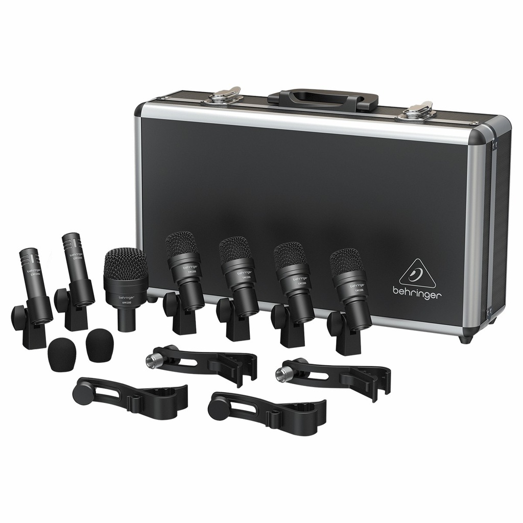 KIT D/MIC BEHRINGER P/BATERIA 7PZAS BC1200