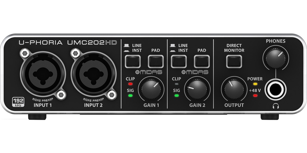 INTERFAZ BEHRINGER UMC-202HD