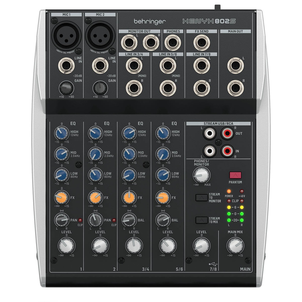 MEZCLADORA ANALOGA BEHRINGER 8CH XENYX 802S