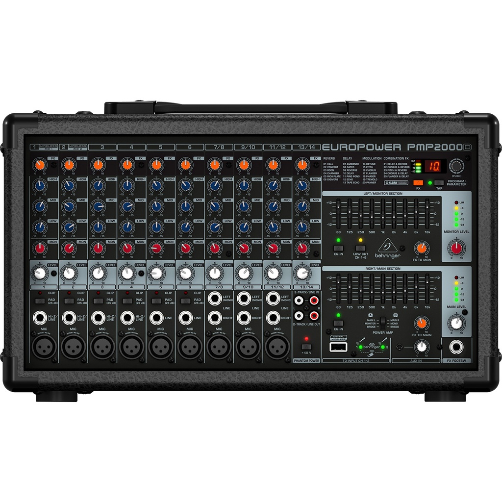 CONSOLA BEHRINGER 14CH 1000W PMP2000D
