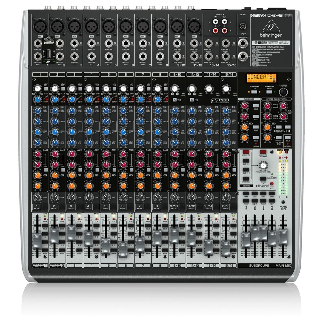 MEZCLADORA ANALOGA BHHRINGER 24CH QX2442USB