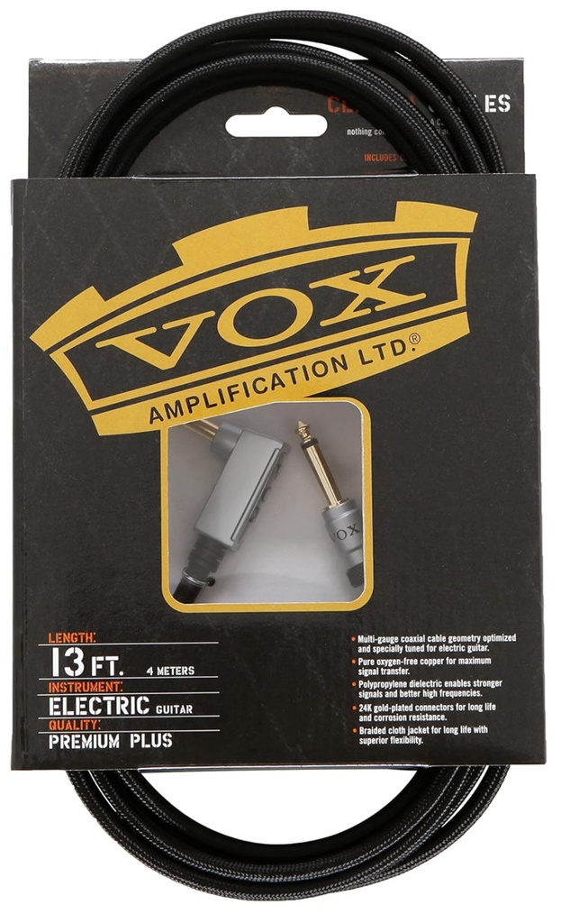 CABLE VOX PARA INSTRUMENTO DE 4 MTS VGC13