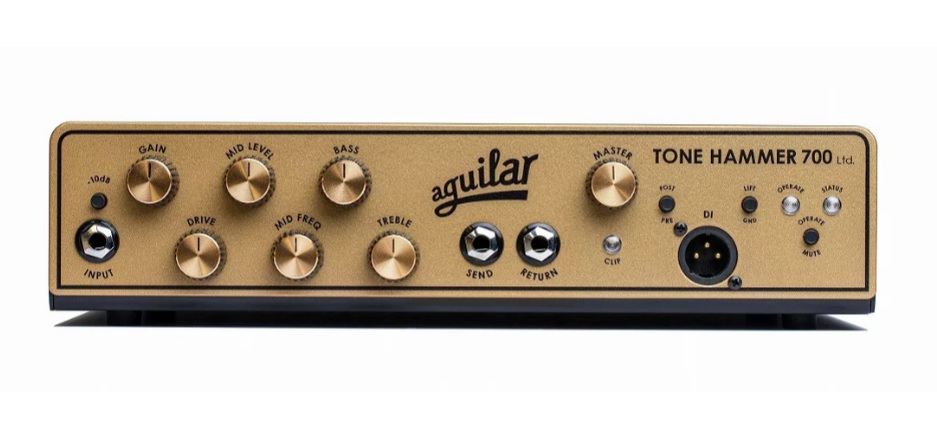 CABEZAL AMPLIFICADOR PARA BAJO TONE HAMMER 700W AGUILAR TH700LTDGOLD