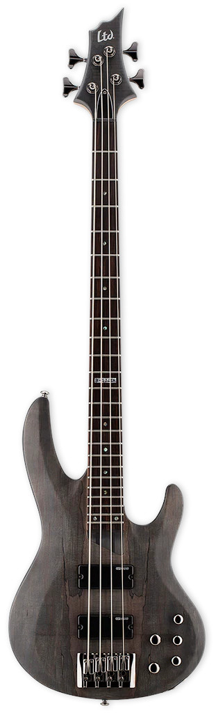 LB204SMSTBLKS BAJO ELECTRICO LTD B-204SM SEE THRU BLACK SATIN