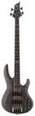 LB204SMSTBLKS BAJO ELECTRICO LTD B-204SM SEE THRU BLACK SATIN