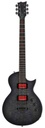 GUITARRA ELECTRICA LTD BB-600 BARITONE SEE THRU BLACK SUNBURST SATIN LBB600BQMSTBLKSB