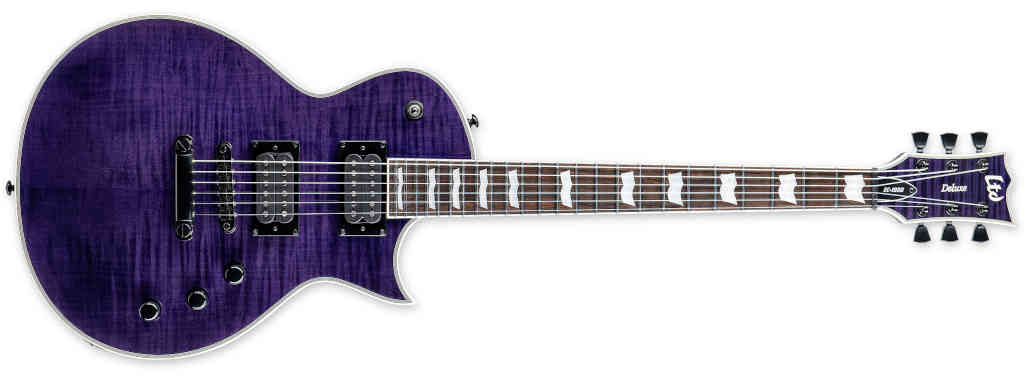 GUITARRA ELECTRICA EC-1000 SEE THRU PURPLE LTD LEC1000FMSTP