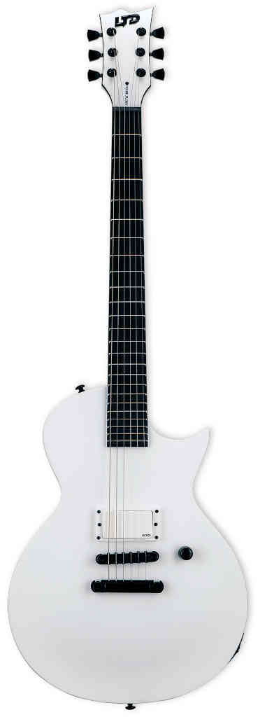 GUITARRA ELECTRICA EC ARCTIC METAL SNOW WHITE SATIN LTD LECARMSWS