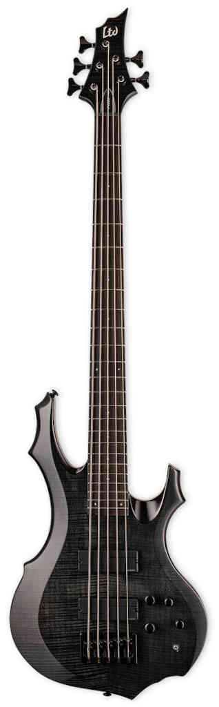 BAJO ELECTRICO LTD DE 5 CUERDAS F1005 SEE THRU BLACK LF1005FMSTBLK