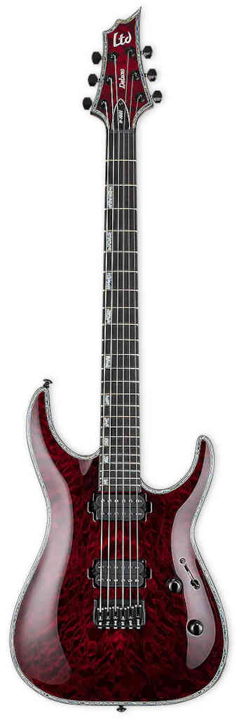 GUITARRA ELECTRICA H-1001 QUILTED MAPLE BLACK CHERRY LTD LH1001QMSTBC