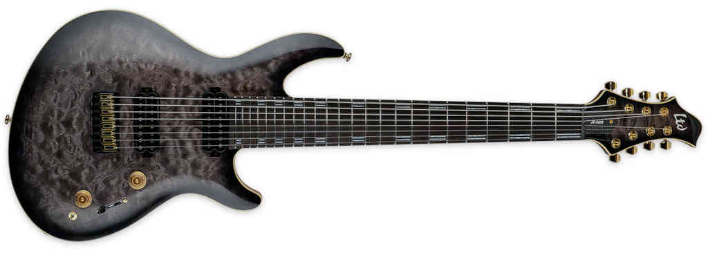 GUITARRA ELÉCTRICA LTD JR-608 QM FADED BLUE SUNBURST SATIN