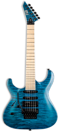 GUITARRA ELECTRICA MH-203QM LH SEE THRU BLUE LMH203QMSTBLH