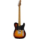 GUITARRA ELEC ZURDA ACABADO VIEJOS (DISTRESSED 3-TONE BURST) LTE254D3TB