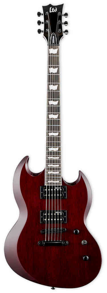 GUITARRA ELECTRICA VIPER-256 SEE THRU BLACK CHERRY LTD LVIPER256STBC