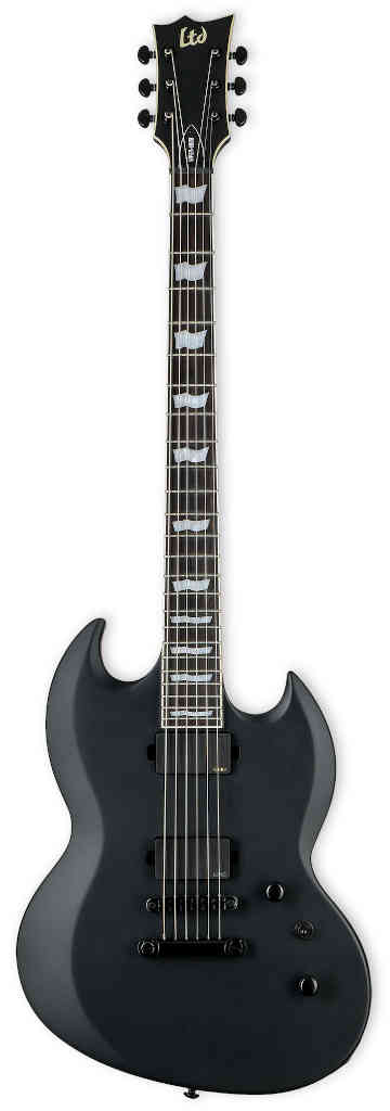 LVIPER400BBLKS GUITARRA ELECTRICA LTD VIPER-400 BARITONE BLACK SATIN