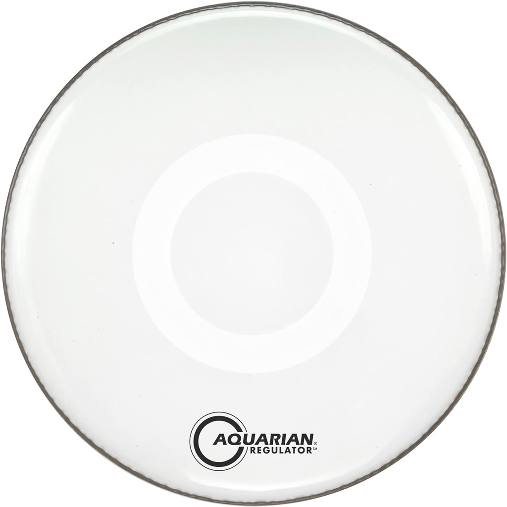 PARCHE 20" AQUARIAN SERIE REGULATOR BLANCO CON SORDINA RF20W