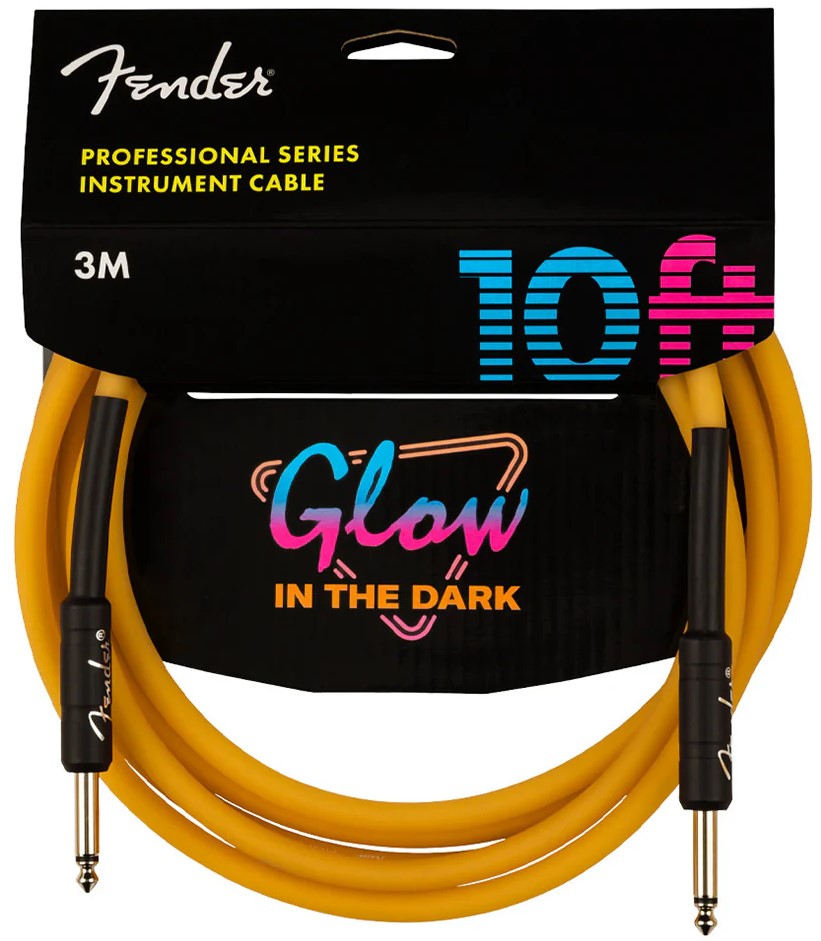 CABLE FENDER PROFESSIONAL DE 3 METROS GLOW-IN-THE-DARK ORANGE 0990810113 