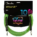 FENDER PROFESSIONAL GLOW-IN-THE-DARK CABLE – 10 FT VERDE 0990810119