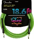 FENDER PROFESSIONAL GLOW-IN-THE-DARK – CABLE DE INSTRUMENTO 18.6 ft (VERDE) 0990818119