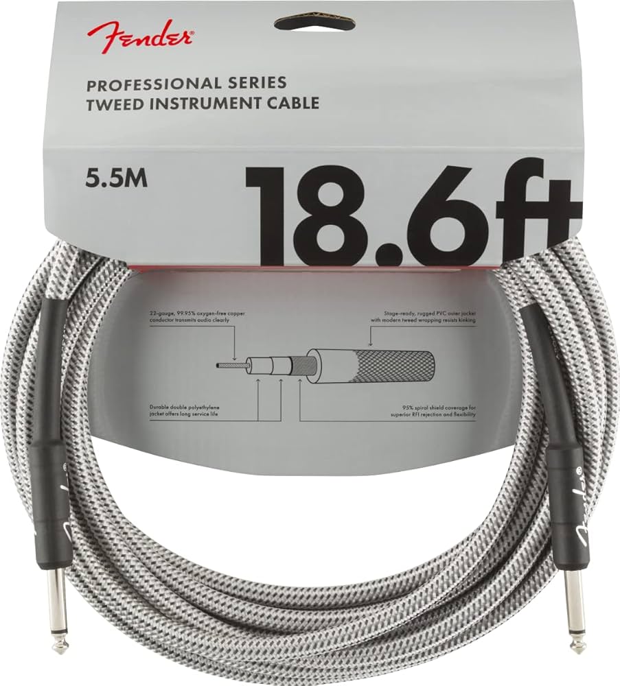 CABLE FENDER PRO SERIES 18.6 PIES BLANCO 0990820069