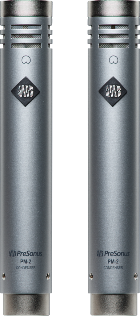 PAR DE MICRÓFONOS PRESONUS DE CONDENSADOR CARDIOIDE DE DIAFRAGMA PEQUEÑO EN ESTÉREO PM-2 2777300104