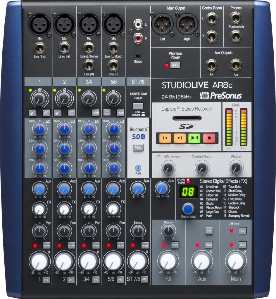 2779214103 MEZCLADORA ANALOGA  STUDIOLIVE AR8C PRESONUS