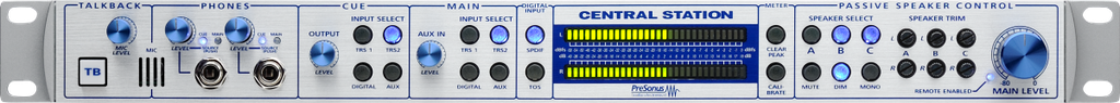 CONTROLADOR PRESONUS DE MONITOREO PARA RACK CENTRAL STATION PLUS 2777414201