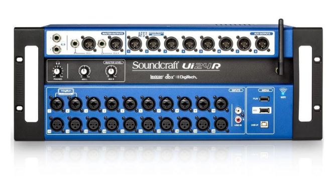 UI24R Mezcladora Digital Soundcraft – 24 Canales con Control USB/Wi-Fi