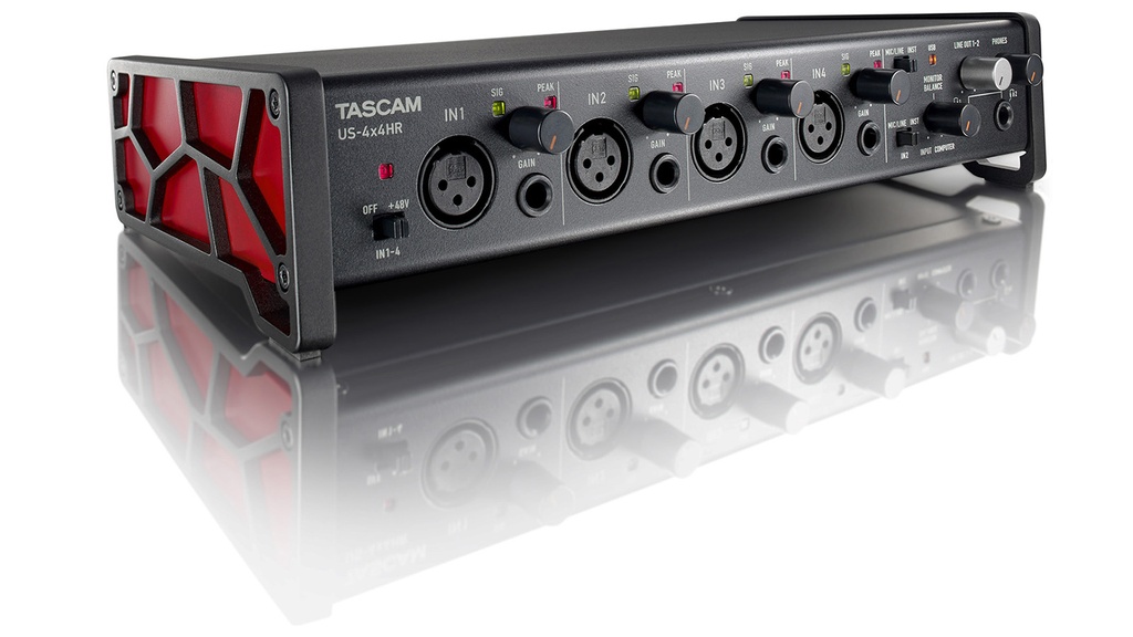 INTERFAZ 4X4 TASCAM CANAL USB AUDIO US-4X4HR