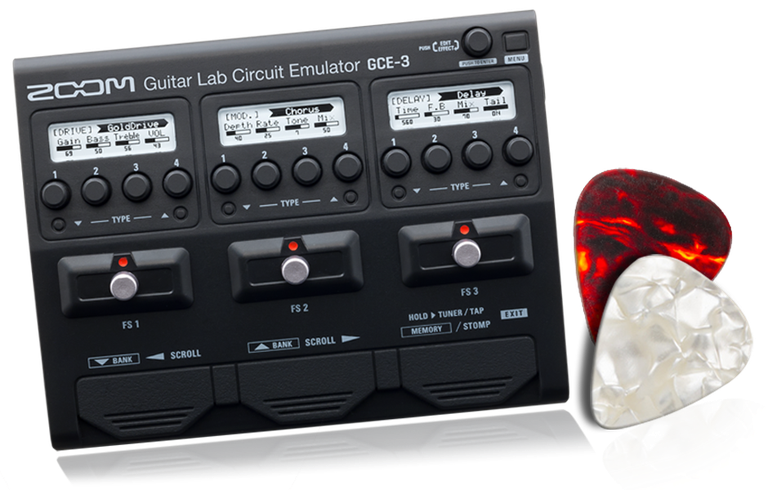 PEDAL ZOOM DE EFECTOS E INTERFAZ USB PARA GUITARRA ZOOM ZGCE-3