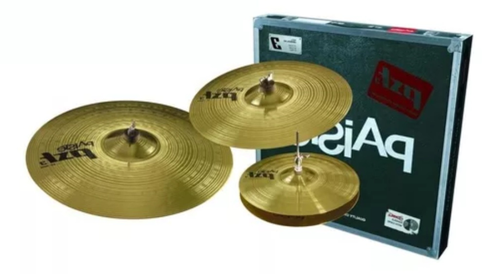 063USET PLATILLOS PAISTE PAQ 14" HI-HAT 16" CRASH 20" RIDE 