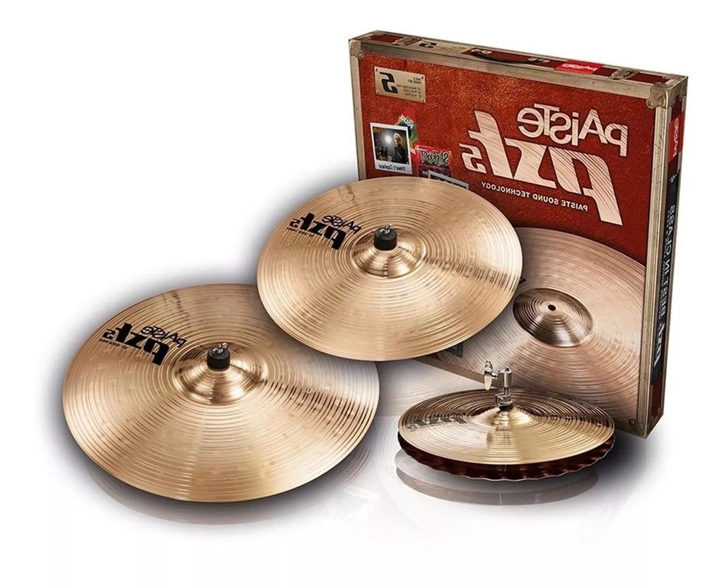 PLATILLOS PAISTE PAQ 14" HI-HATS 16" CRASH 20" RIDE ROCK 068RSET