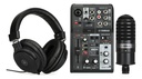 PAQUETE YAMAHA AG03MK2BLSPK PARA LIVE STREAMING 