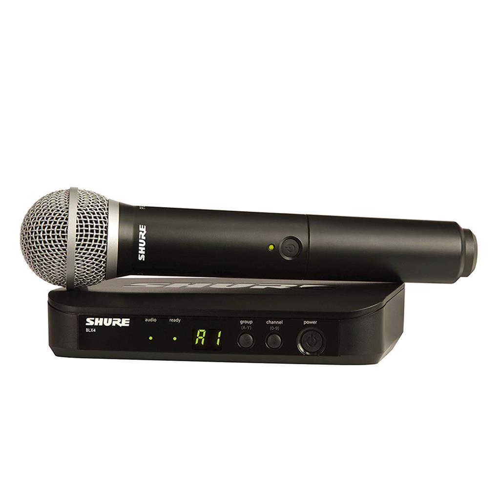 SISTEMA INALÁMBRICO CON MICRÓFONO DE MANO Y RECEPTOR SHURE BLX24/PG58-J11